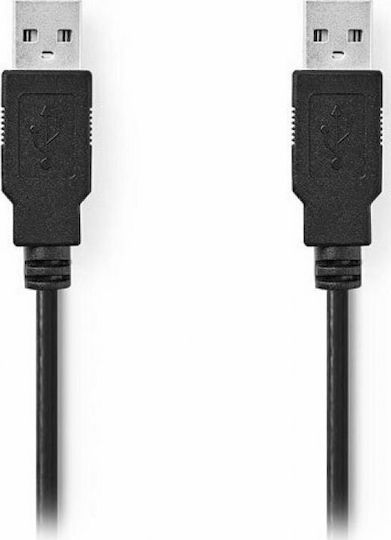Nedis 2m USB 2.0 Cable A-Male (CCGB60000BK20)
