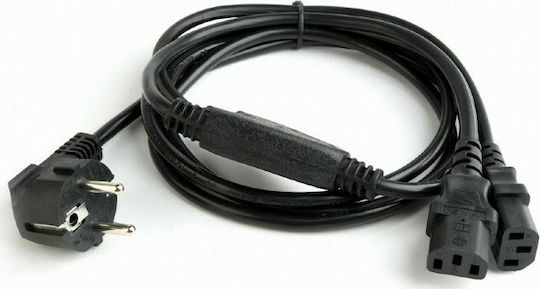 Cablexpert Schuko - IEC C13 Cable 2m Μαύρο PC-186-ML6