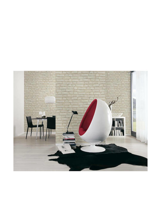Tapete Ziegel Neue Bude Vinyl Beige L1000xB53cm Waschbar 374141