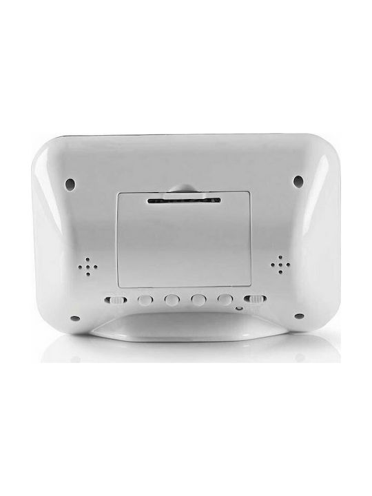Nedis Tabletop Digital Clock with Alarm Clal110wt