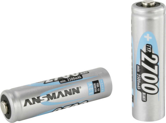 Ansmann Wiederaufladbare Batterien AA Ni-MH 2700mAh 1.2V 2Stück