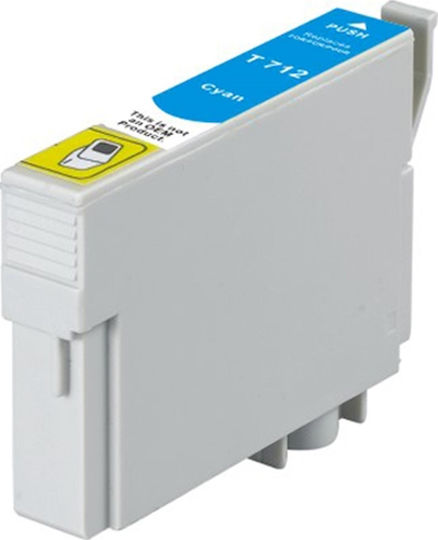 VS Συμβατό Μελάνι Εκτυπωτή InkJet Epson T0712 C13T071240 345 Σελίδων Κυανό
