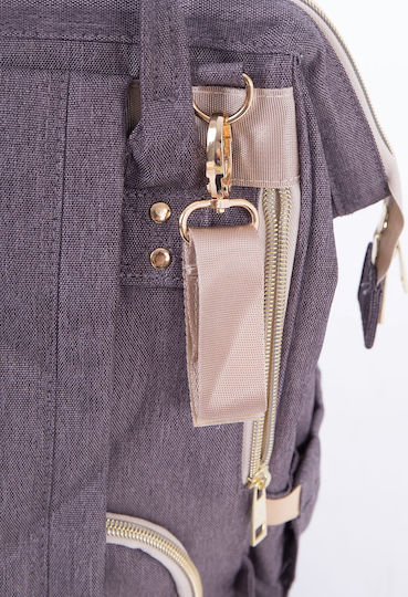 Kikka Boo Diaper Bag Siena Brown 27x21x42cm.