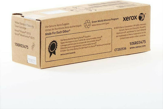 Xerox 106R03475 Original Toner Laser Printer Yellow 1000 Pages