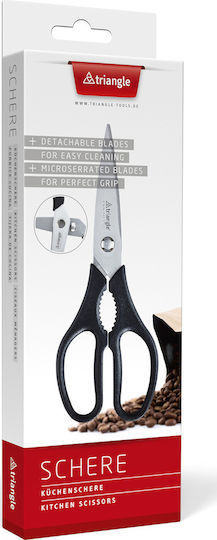 Triangle Kitchen Scissor 20cm Black
