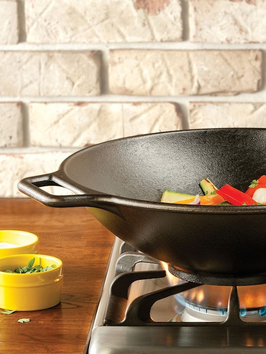 Lodge Wok made of Cast Iron 34cm