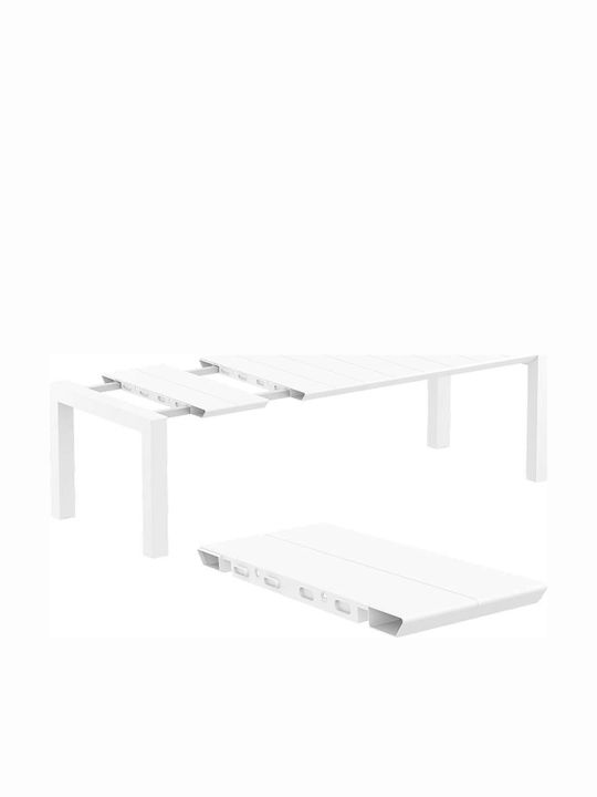 Tisch Ausziehbar Vegas Weiß 100x180x75cm