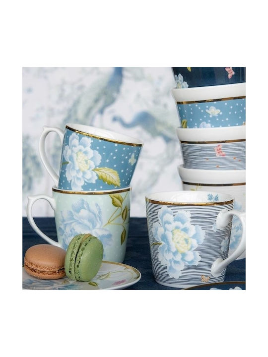 Laura Ashley Heritage Κούπα Κεραμική Midnight Pinstripe Uni 220ml