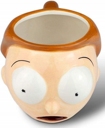 3D Morty Smith Rick and Morty Κούπα Κεραμική Μπεζ 500ml