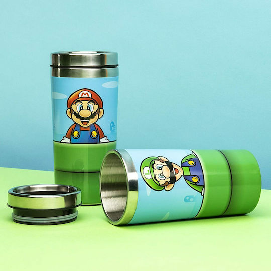 Paladone Super Mario Bros Ποτήρι Θερμός Ανοξείδωτο 450ml Πολύχρωμο