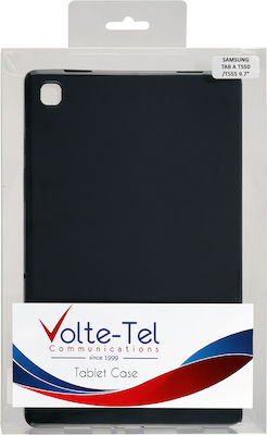 Volte-Tel Deluxe Umschlag Rückseite Silikon Schwarz (Galaxy Tab A 9.7) 8287886