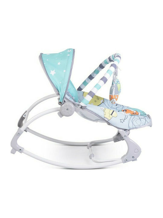 Cangaroo Electric Baby Relax Space Tour with Music and Vibration Light Blue for Child up to 9kg