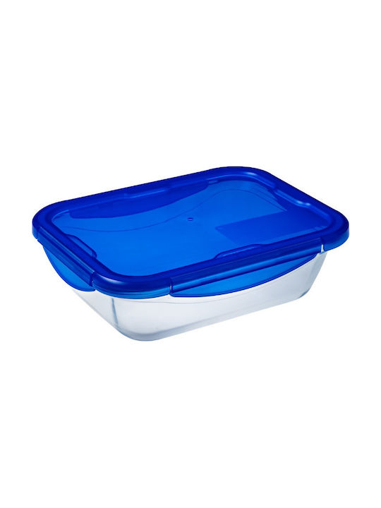 Pyrex Cook & Go Δοχείο Φαγητού Γυάλινο Μπλε 3.3lt