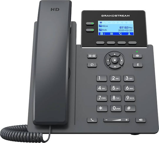 Grandstream GRP2602W Ενσύρματο Τηλέφωνο IP Μαύρο