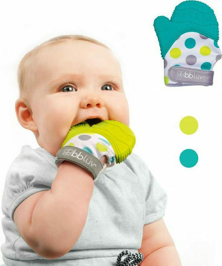 Bbluv Teething Glove made of Silicone for 3 m+ Aqua