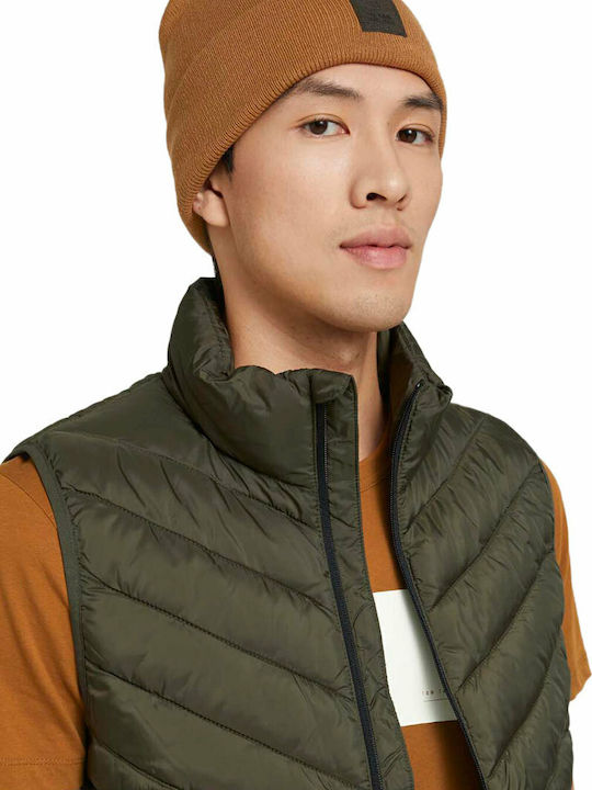 Beanie Ανδρικός Σκούφος Πλεκτός Deep Cognac