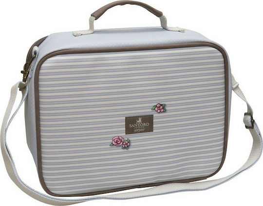 Santoro Rosebud Kids' Insulated Shoulder Lunch Bag 3.5 Litre Light Blue Santoro Gorjuss 20x9x27cm