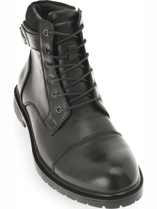 JK London Schwarz Herrenstiefel