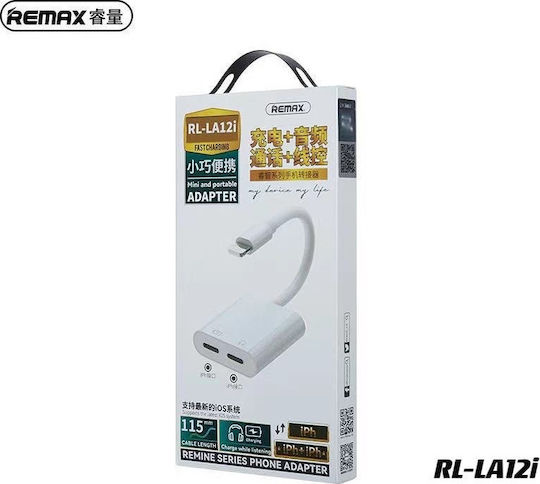Remax RL-LA12i Lightning Male to Lightning 2x Female White 1 Piece
