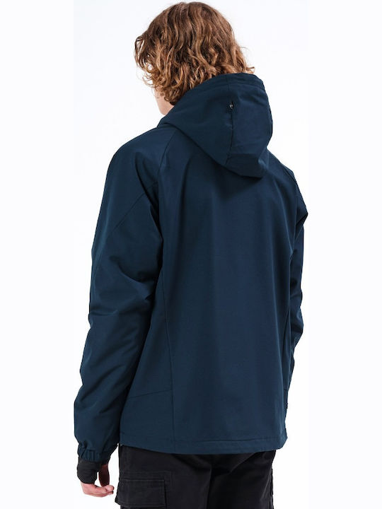 Winter Jacke Wasserdicht und Winddicht Indigo