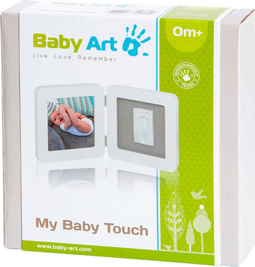 Baby Art Κορνίζα για Αποτύπωμα Μωρού "My Baby Touch Simple" για Κορίτσι White