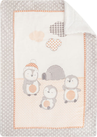 Kikka Boo Blanket Cot Pingui Family Velvet Beige 110x140cm