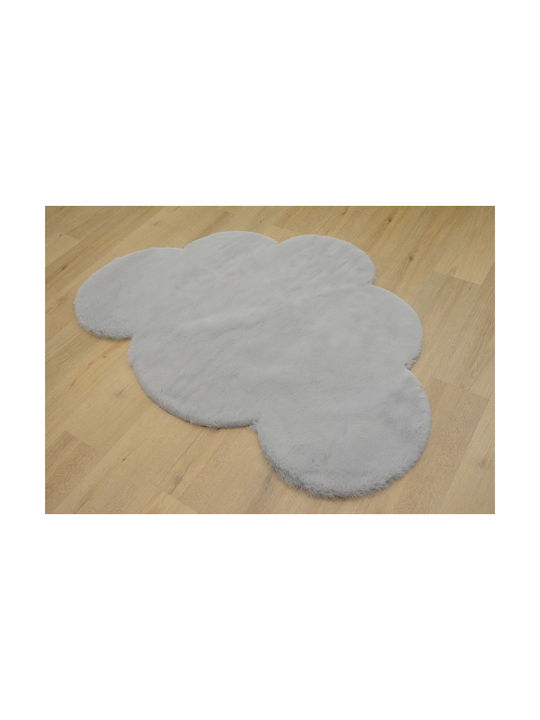 Newplan FC6 Παιδικό Χαλί Σύννεφα Light Grey 80x125cm Πάχους 30mm