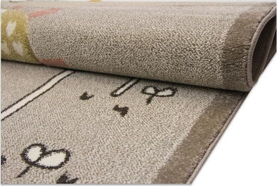 Tzikas Carpets 21900-760 Παιδικό Χαλί Καφέ 160x230cm Πάχους 13mm