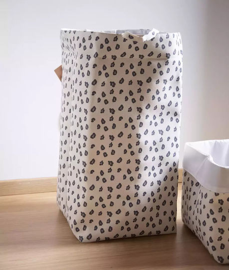 Childhome Children's Storage Basket made of Fabric Leopard White 32x32x60cm 1pcs