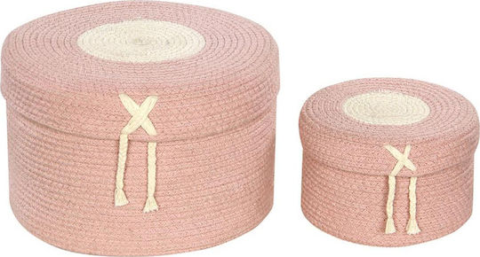 Lorena Canals Kinder Aufbewahrungskorb Candy Rosa 30x30x20cm 1Stück