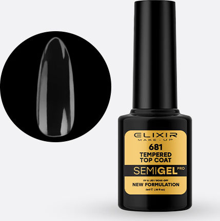 Elixir 681 Tempered Top Coat για Ημιμόνιμα Βερνίκια 5ml
