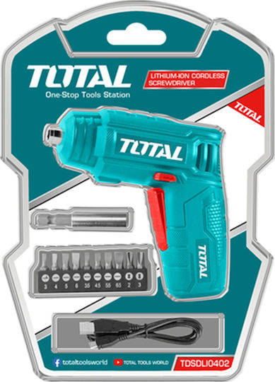 Total Șurubelniță Baterie 4V 1x1.5Ah