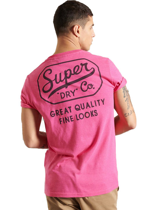 Superdry Workwear Men's Short Sleeve T-shirt Pink