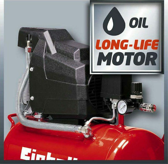 Einhell TC-AC 190/24/8 Еднофазен Въздушен компресор 97дБ с Мощност 2к.с и Резервоар 24лт 4007325