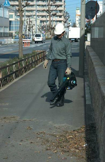 Makita Laubbläser / Sauger Handheld Benzin 24.5cc mit Maximaler Luftgeschwindigkeit 232.6km/h