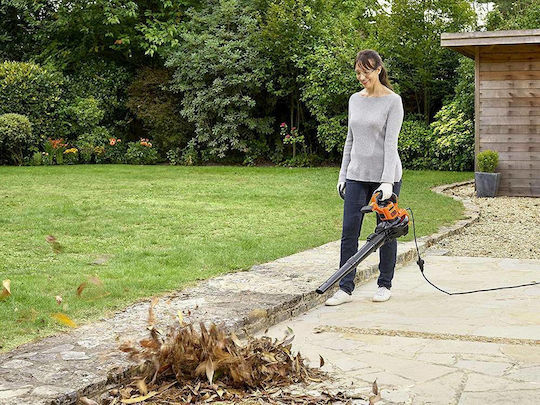 Black & Decker Blower / Vacuum Handheld Electric 3000W with Volume Control & Maximum Air Speed 418km/h