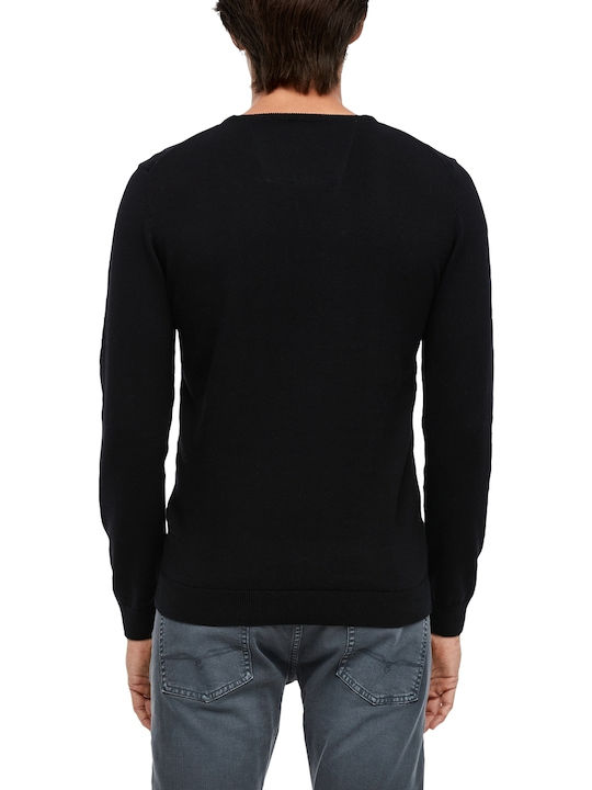 S.Oliver Men's Long Sleeve Sweater Black