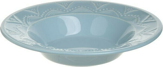 Click Plate Soup made of Porcelain Blue with Diameter 23cm