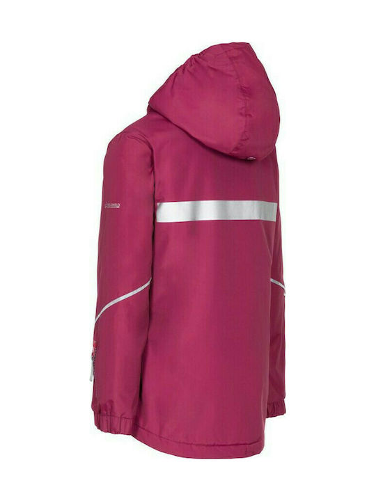 Trespass Kinderjacke Kurz mit Kapuze Fuchsie Marilou