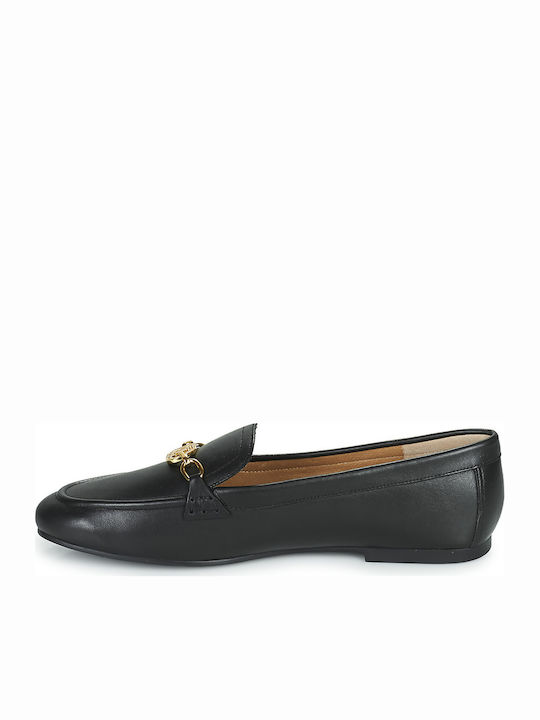 Averi Leather Women's Loafers in Black Color