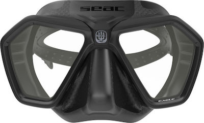 Seac Silicone Diving Mask Eagle Black 27436