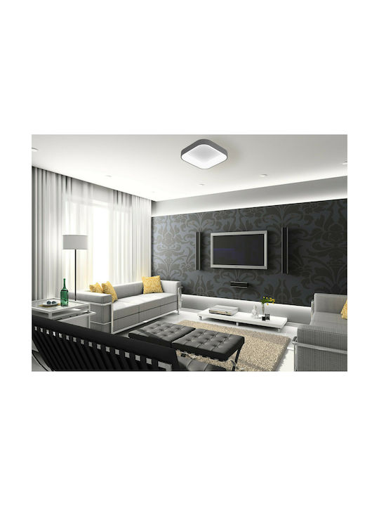 Atman Las Palmas Ceiling Mount Light 50cm Gray with Integrated LED and Remote Control