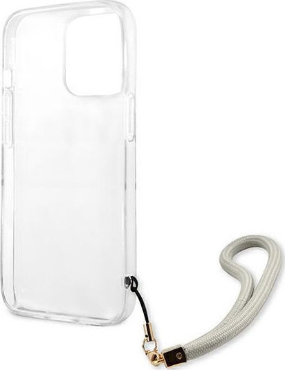 Guess Marble Back Cover Πλαστικό με Λουράκι Γκρι (iPhone 13 Pro Max)