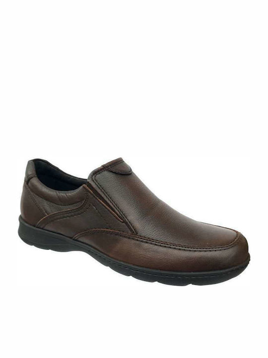 Softies Men's Leather Casual Shoes Brown