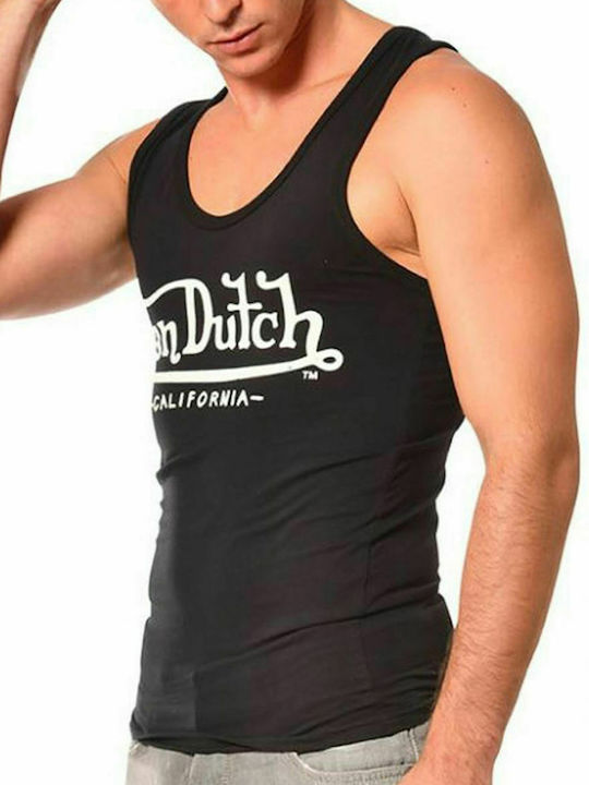 VON DUTCH Men's black sports shirt