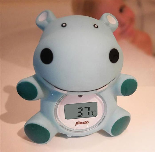 Alecto Baby Digital Bath Thermometer Hippo 0°C - 50°C Green 75171