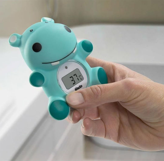 Alecto Baby Digital Bath Thermometer Hippo 0°C - 50°C Green 75171
