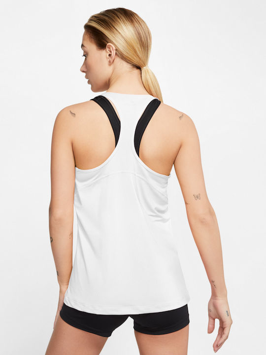 Nike Αμάνικη Γυναικεία Αθλητική Μπλούζα Λευκή