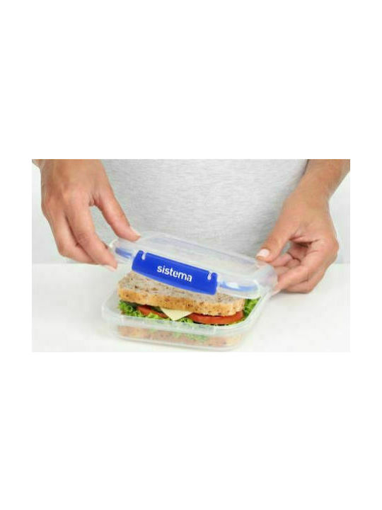 Sistema Klip It Plus Lunchbox Kunststoff Blau Geeignet für die Mikrowelle 520ml 1Stück
