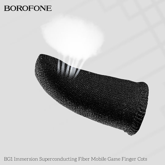 Borofone BG1 Superconducting Fiber Finger Sleeves σε Μαύρο χρώμα